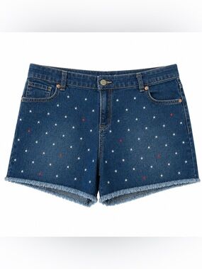 Cat & Jack Star Denim Shorts XXL(18) Stretch High Rise